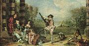 Jean-Antoine Watteau Mezzetin oil on canvas